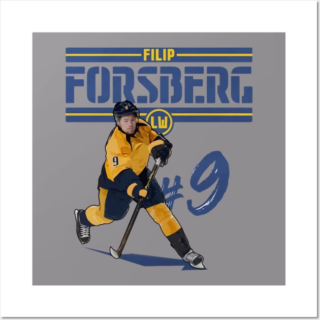 Filip Forsberg Nashville Play Wall Art by Erianna Bee